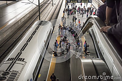 Shanghai Raiway Station Editorial Stock Photo