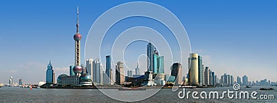 Shanghai Skyline Stock Photo