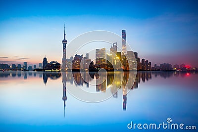 Shanghai skyline Stock Photo
