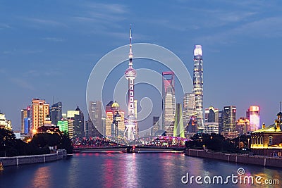 Shanghai Skyline Stock Photo