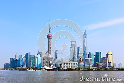 Shanghai skyline Stock Photo