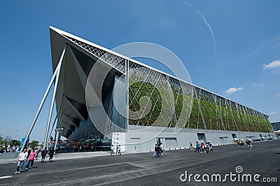 The Shanghai World Expo exhibition hall Editorial Stock Photo