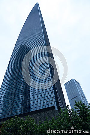 Shanghai world financial center Editorial Stock Photo