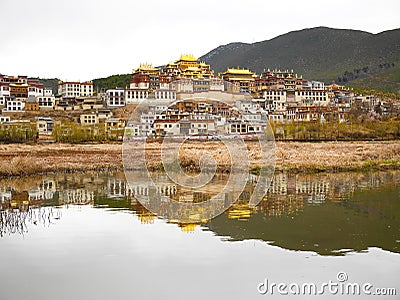 Shangri-La Monastery or Songzanlin Temple Stock Photo