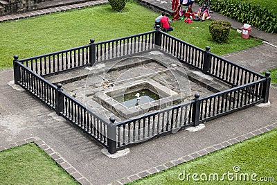 Shaniwar Wada palace fountain, Pune, India Editorial Stock Photo