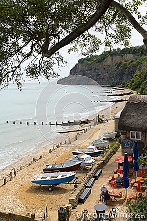 Shanklin Isle of Wight popular tourist and holiday town Editorial Stock Photo