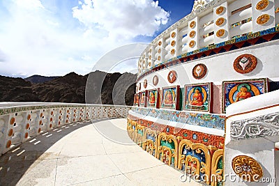 Shanti stupa Stock Photo