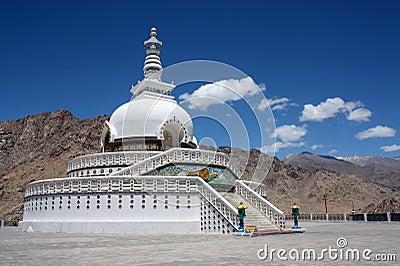 Shanti Stupa Editorial Stock Photo