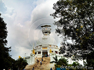Shanti stupa at Dhauli Editorial Stock Photo