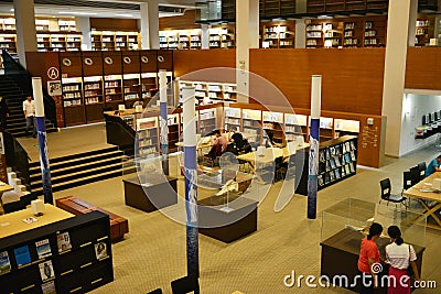 Shantou University library,Guangdong,Chinaï¼Œthe most beautiful university libraries in Asia Sponsored by Li Ka Shing Foundation Editorial Stock Photo