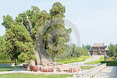 Emperor Shun Tomb Soenic Spot. a famous historic site in Yuncheng, Shanxi, China. Stock Photo