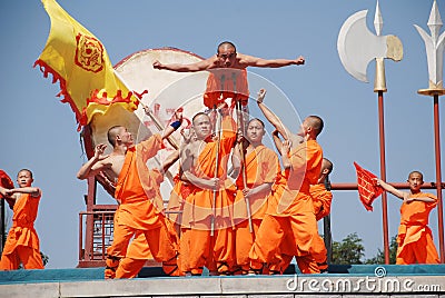 Shaolin Kung fu Editorial Stock Photo