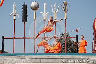 Shaolin Kung fu Editorial Stock Photo