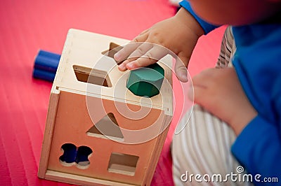 Shape sorter Stock Photo