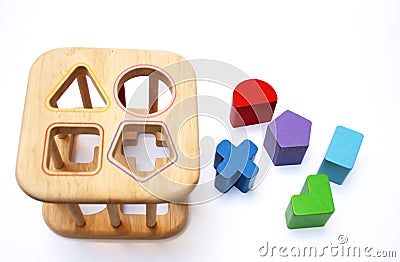 Shape sorter toy Stock Photo