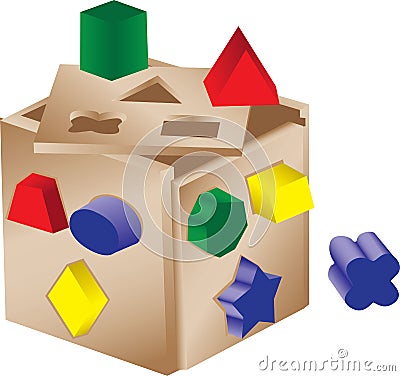 Shaped sorter toy Vector Illustration