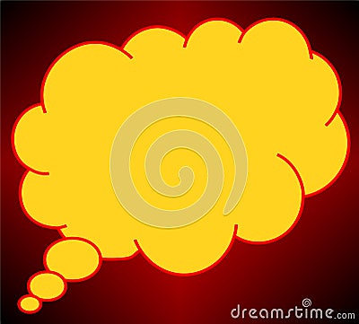 Shapes of speech cloud bubbles Stock Photo