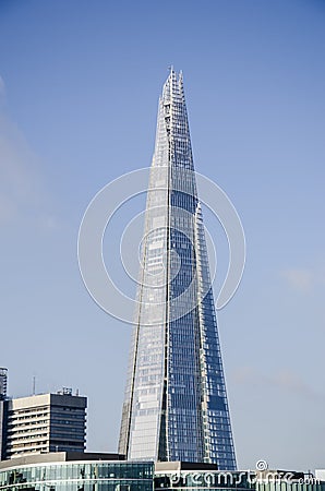 Shard of glass Editorial Stock Photo