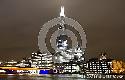 The Shard and London Bridge Stock Photo