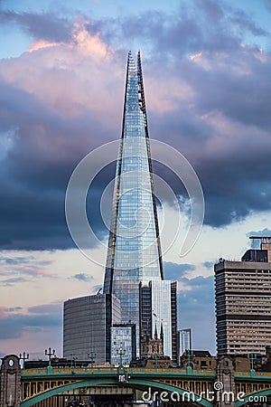 The Shard tallest building in London England Editorial Stock Photo