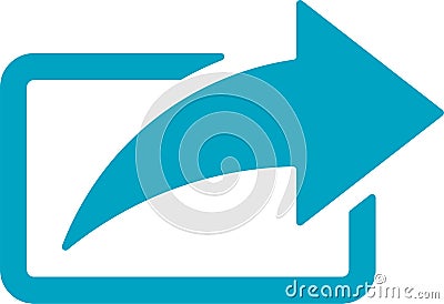 Share Arrow Icon Vector Illustration