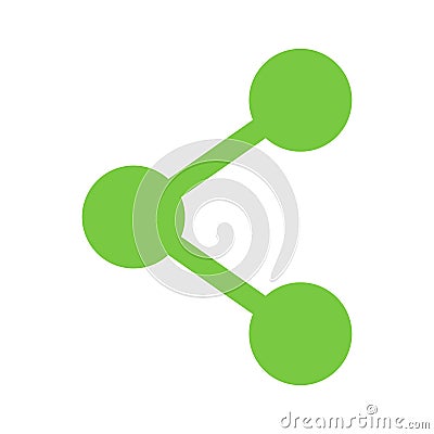 Share click button internet icon isolated. Vector illustration banner Vector Illustration