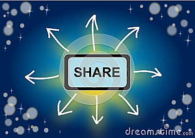 Share concept illustration Stock Photo