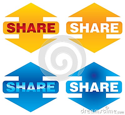 Share icons Vector Illustration