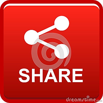 Share web button icon Vector Illustration