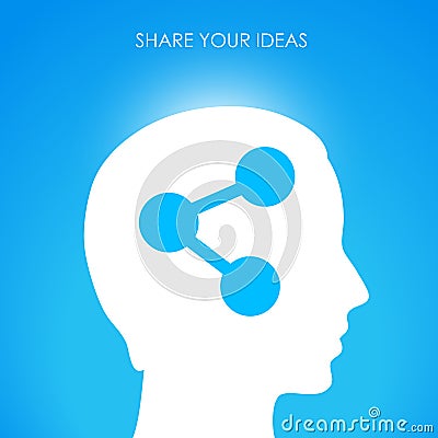 Share your ideas Vector Illustration