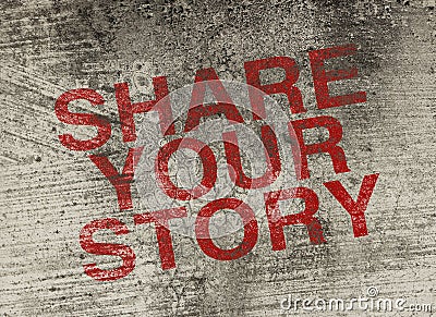 Share your story Stock Photo