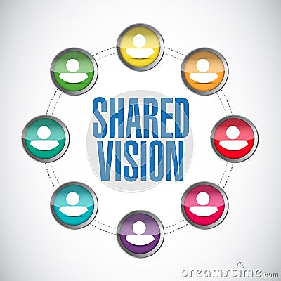 shared vision people diversity illustration design Cartoon Illustration