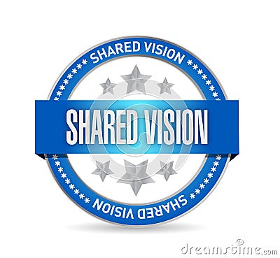 shared vision seal illustration design Cartoon Illustration