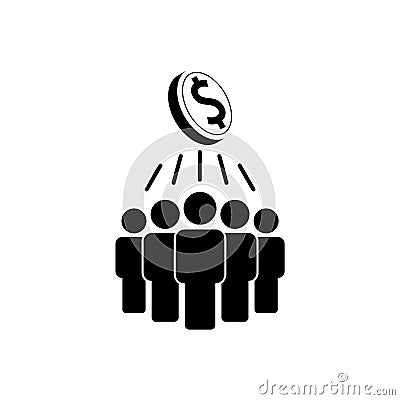 Shareholders icon or sign Vector Illustration