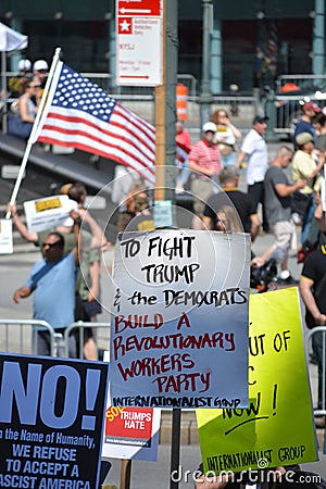 Sharia protest Editorial Stock Photo