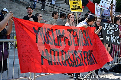 Sharia protest Editorial Stock Photo