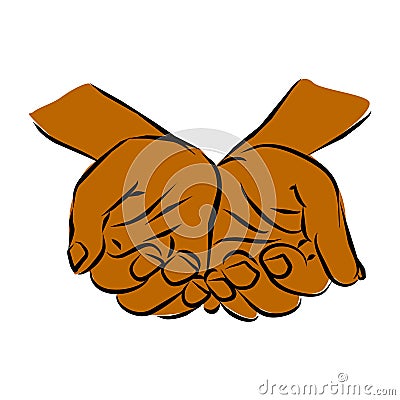 Sharing Caring Loving Hands Stock Photo