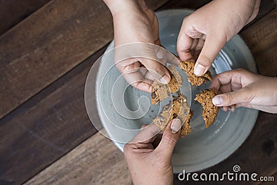 Sharing concept Stock Photo