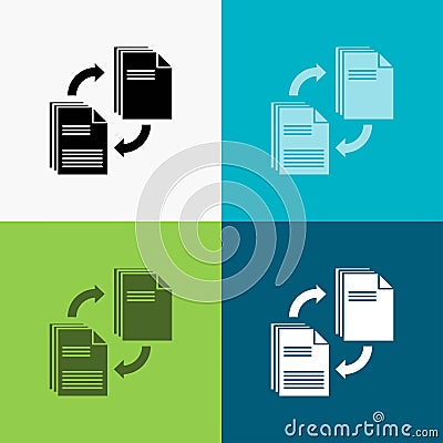 sharing, share, file, document, copying Icon Over Various Background. glyph style design, designed for web and app. Eps 10 vector Vector Illustration