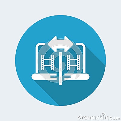 Sharing video icon Vector Illustration