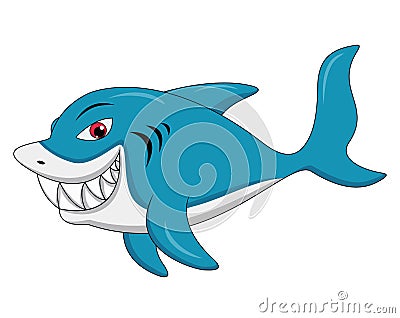 Shark cartoon illustration Vector Illustration