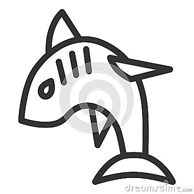 Shark jumps out Vector Illustration