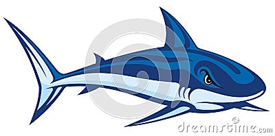 Shark lineart Vector Illustration