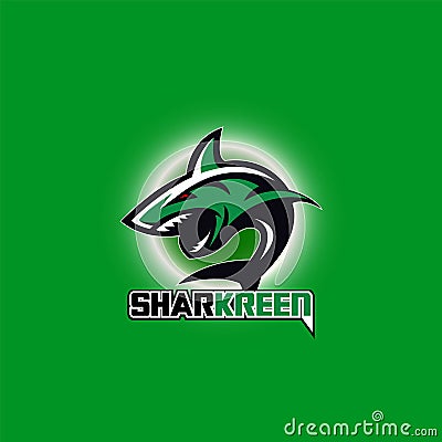 Shark Logo Design, Animal Logo, Sea Monster Design Stock Photo