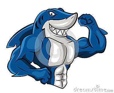 Shark Muscle Vector Illustration