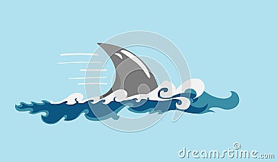 Shark's fin Stock Photo