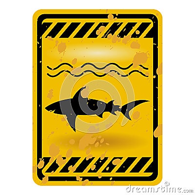 Shark sign Vector Illustration