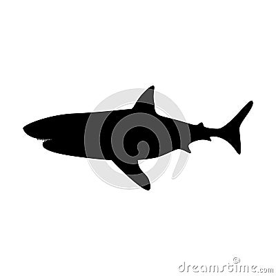 Shark silhouette illustration Vector Illustration
