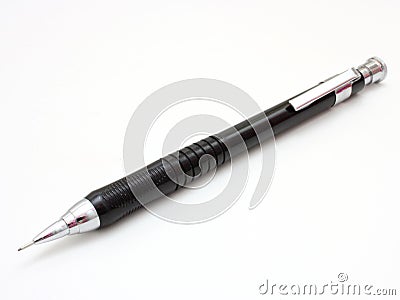 Sharp black mechanical pencil Stock Photo