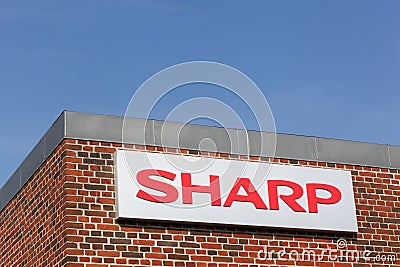 Sharp building and offices Editorial Stock Photo